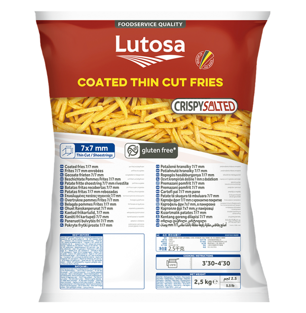 Lutosa Thin Cut Fries 7/7 mm